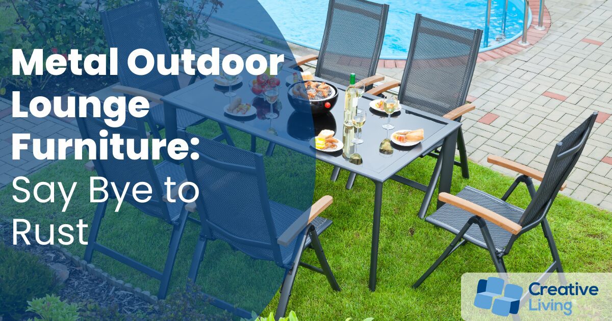 Metal outdoor lounge