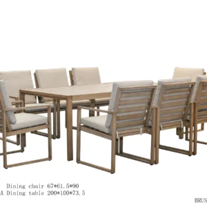 Amalfi aluminum dinning set