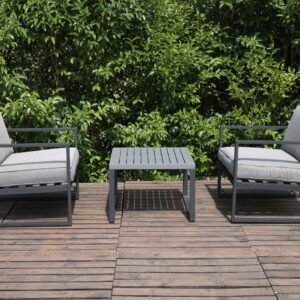 16C063A-KD-SET BISTRO GREY SET